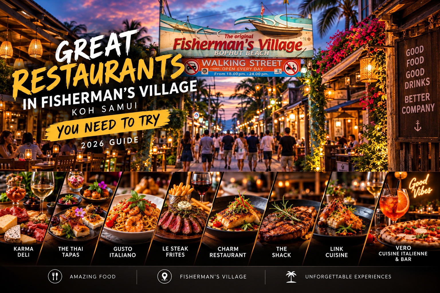 Restaurants in Fisherman’s Village, That You Need to Try