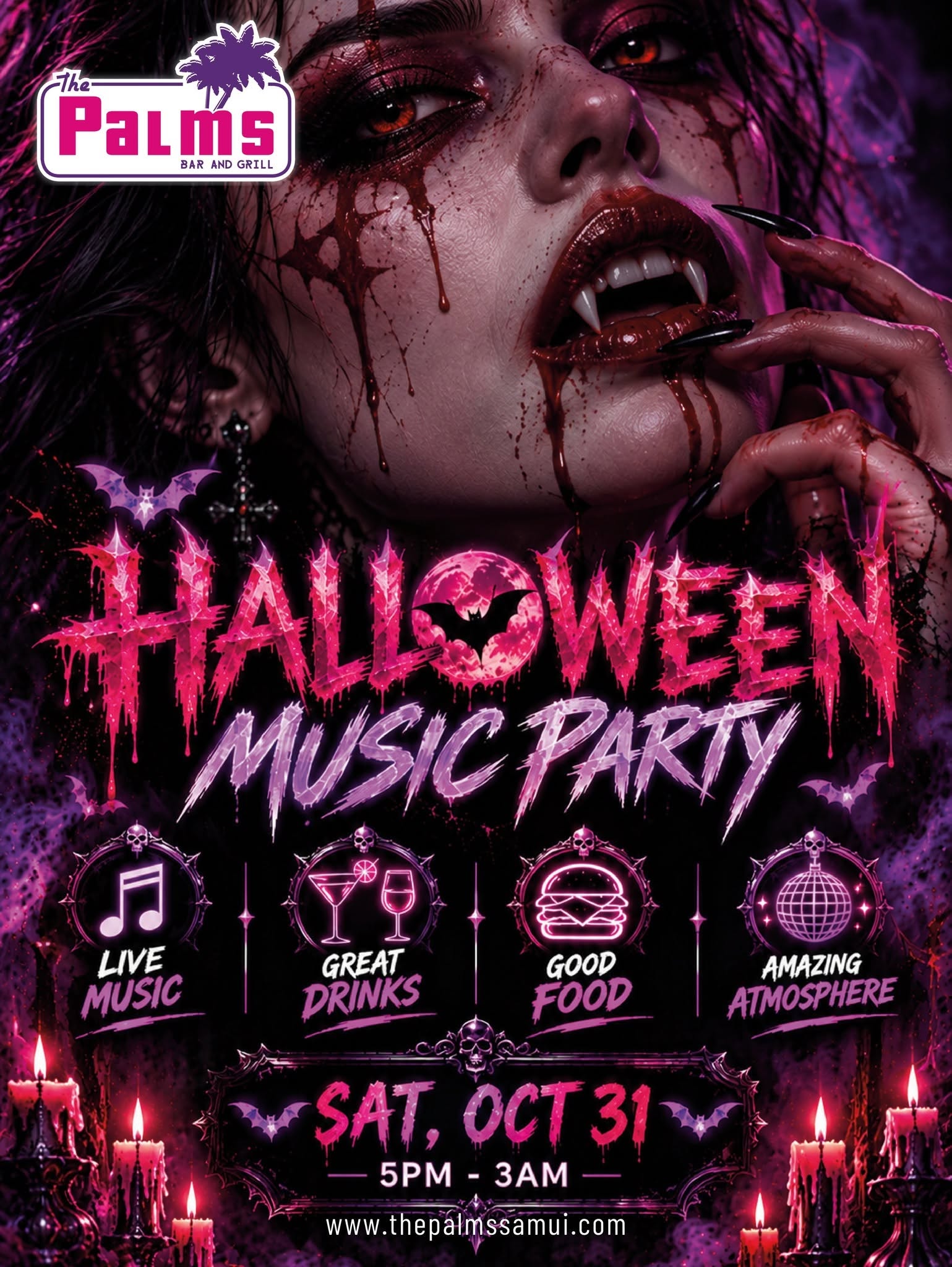 HALLOWEEN MUSIC PARTY at The Palms!