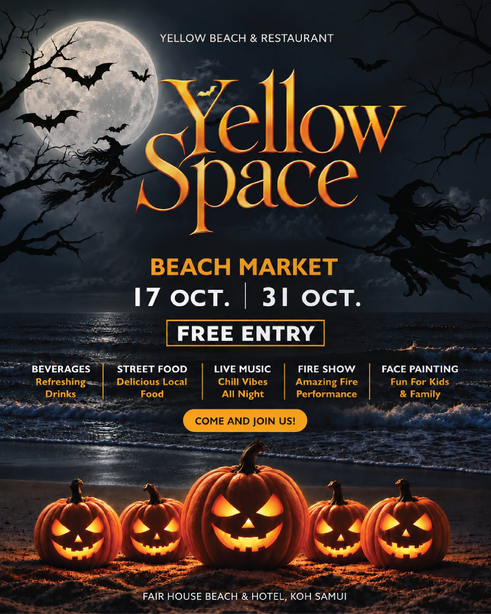 Yellow Space Beach Market is back! 🌴